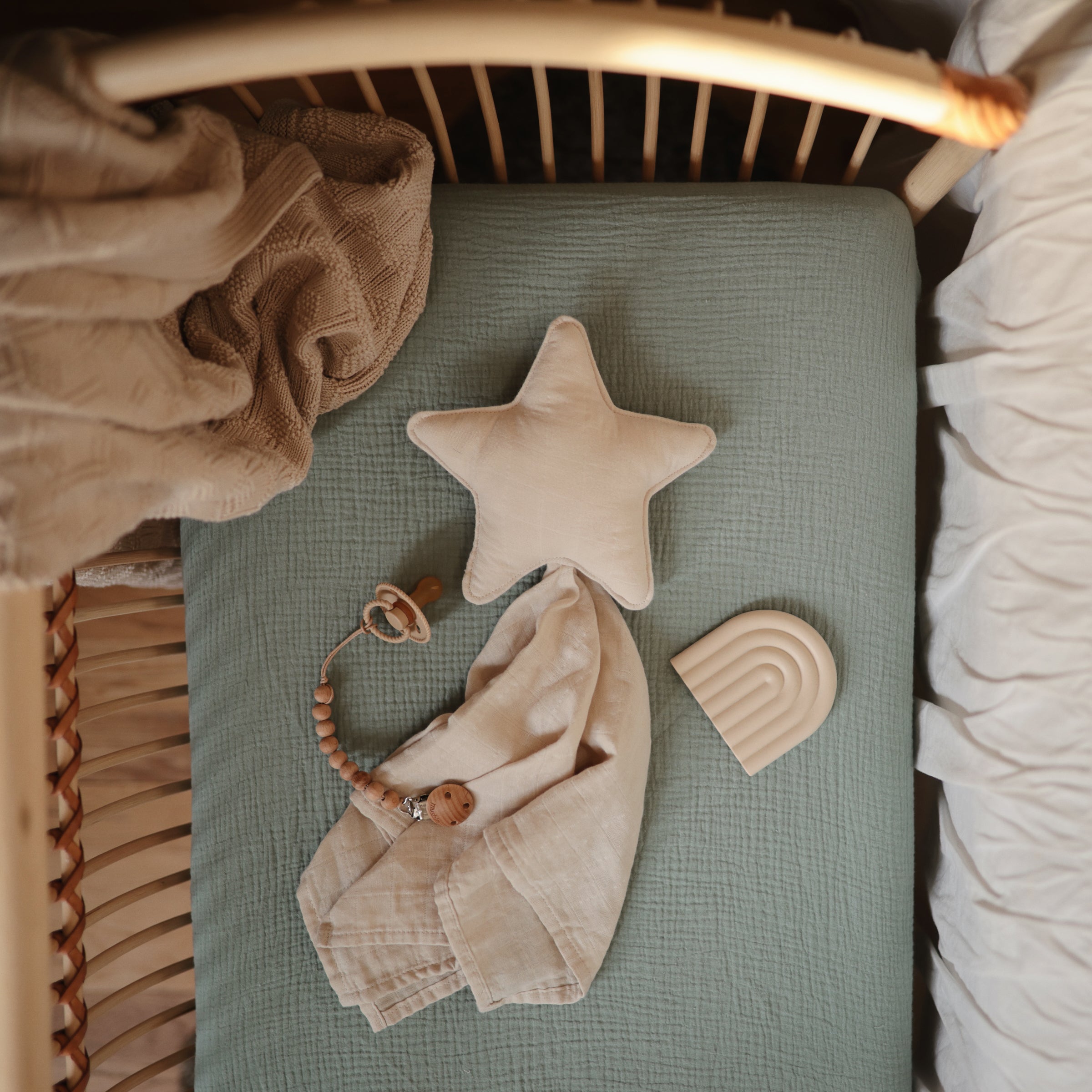 Image of Extra Soft Muslin Crib Sheet